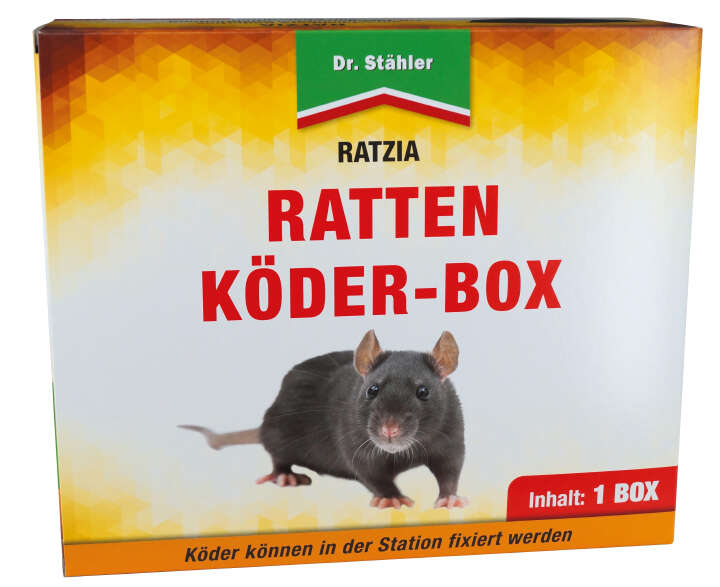 Dr. Stähler Garten-Apotheke Rattenköder-Box Ratzia schwarz